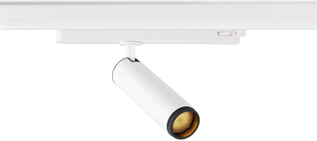 SLV GRIP! M Spot für 3-Phasen Hochvolt-Schienen-System, Ø4,3cm, 3000K, Phase, 20W, weiß/schwarz (1008443)