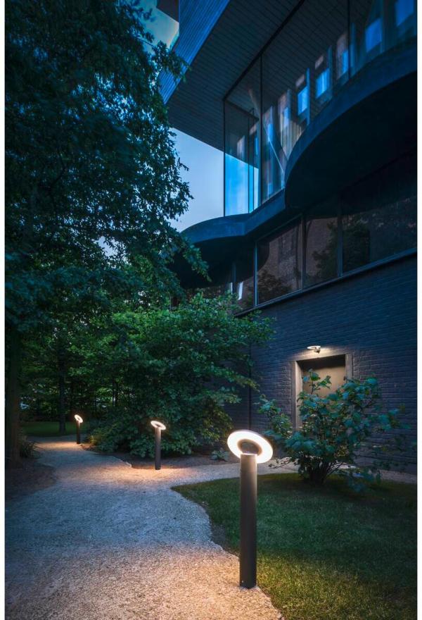 SLV I-RING Stehleuchte, Outdoor, IP65, dreh- und schwenkbar, 9,2W, 3000K, anthrazit (1007237)