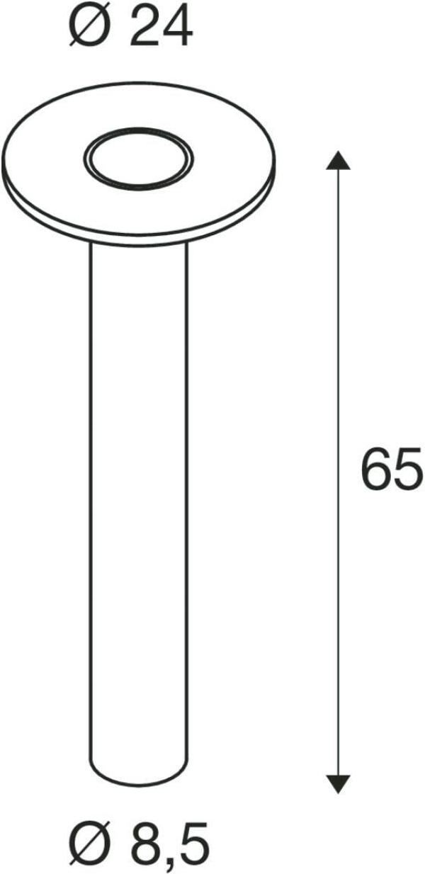 SLV I-RING Stehleuchte, Outdoor, IP65, dreh- und schwenkbar, 9,2W, 3000K, anthrazit (1007237)