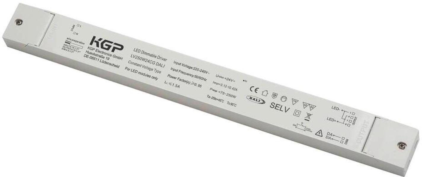 ARDEBO.de SLV LED Netzteil, 250W, 24V, DALI dimmbar, weiß (1007257)