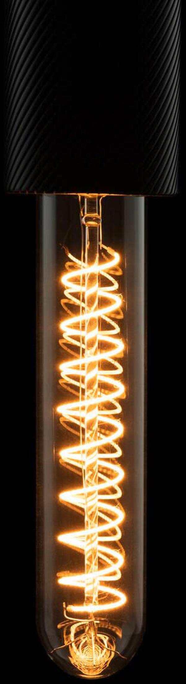 SLV LED Tube Soft Spiral LED-Leuchtmittel, E27, PHASE dimmbar, 6W, 2200K, Glas, transparent (1008152)