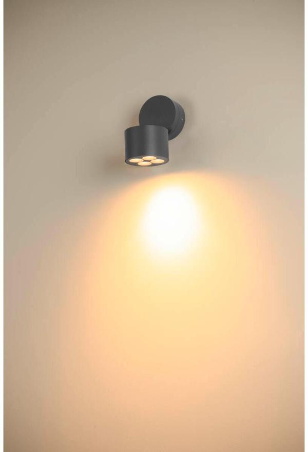 SLV R-CUBE Wand- und Deckenaufbauleuchte, IP65, 2700/3000K, PHASE dimmbar, anthrazit (1007511)