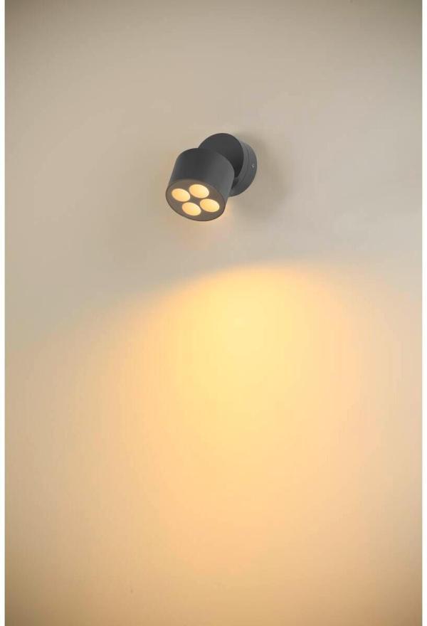 SLV R-CUBE Wand- und Deckenaufbauleuchte, IP65, 2700/3000K, PHASE dimmbar, anthrazit (1007511)