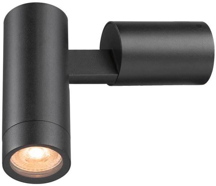 SLV S-TUBE Wand- und Deckenaufbauleuchte, IP65, GU10, 1x max. 10W, schwarz (1007653)