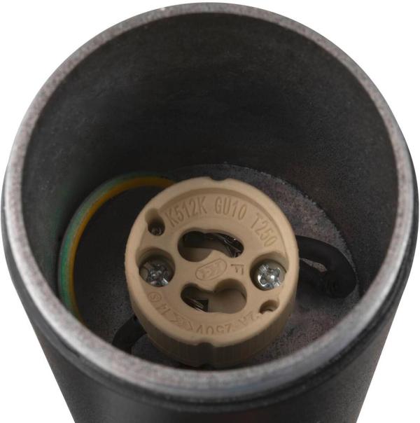 SLV S-TUBE Wand- und Deckenaufbauleuchte, IP65, GU10, 1x max. 10W, schwarz (1007653)