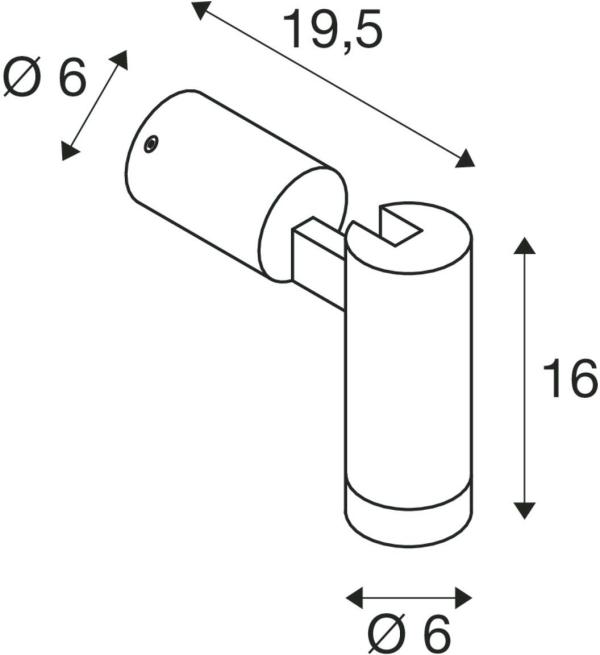 SLV S-TUBE Wand- und Deckenaufbauleuchte, IP65, GU10, 1x max. 10W, schwarz (1007653)