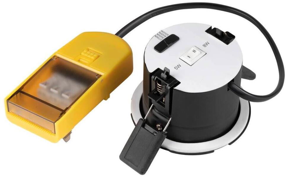 SLV UNIVERSAL DOWNLIGHT PHASE Einbauleuchten SET, 12 Leuchten, IP20, PHASE dimmbar, 5/7W, 2700/3000/4000/6500K, 38°, ohne Abdeckung (1008066)
