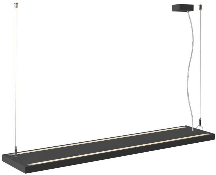 SLV WORKLIGHT PRO 120 Pendelleuchte, DALI dimmbar, Länge 120cm, 50W, 4000K, schwarz (1007468)