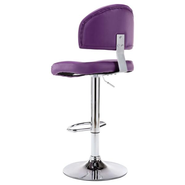 Barhocker 2 Stk. Lila Kunstleder