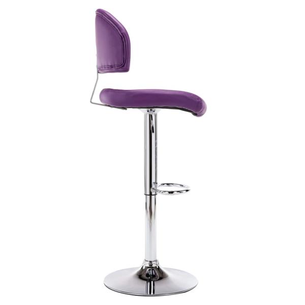 Barhocker 2 Stk. Lila Kunstleder