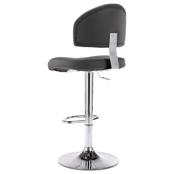 Barhocker 2 Stk. Grau Kunstleder