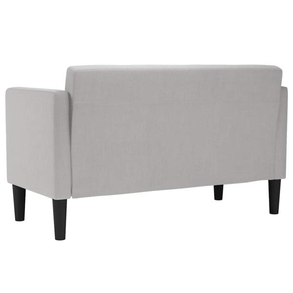 Zweisitzer-Sofa Wolkengrau 111 cm Stoff