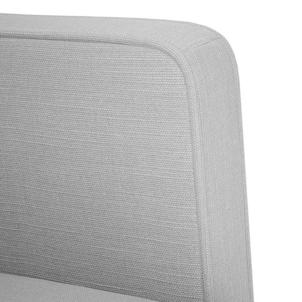 Zweisitzer-Sofa Wolkengrau 111 cm Stoff