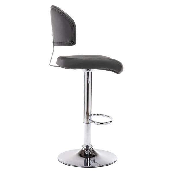Barhocker Grau Kunstleder