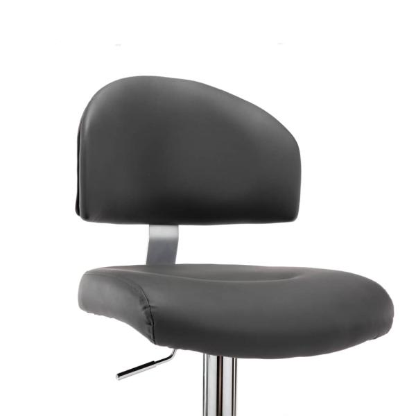 Barhocker Grau Kunstleder