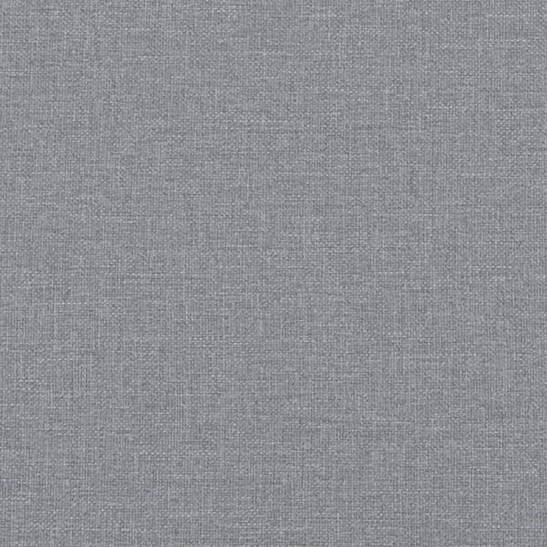 Tagesbett Ausziehbar mit Matratze Hellgrau 90x190 cm Stoff