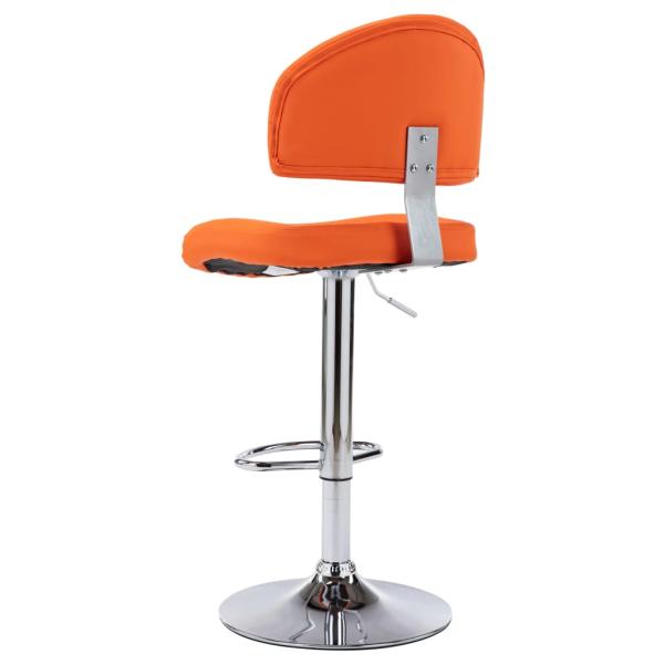 Barhocker Orange Kunstleder