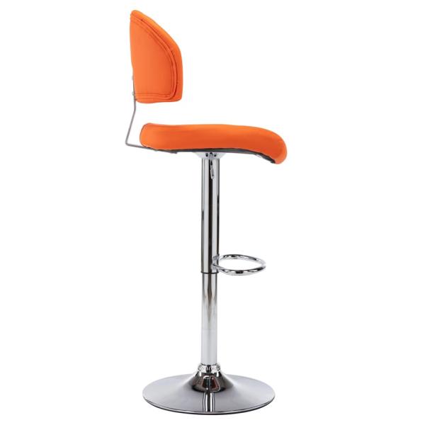 Barhocker Orange Kunstleder