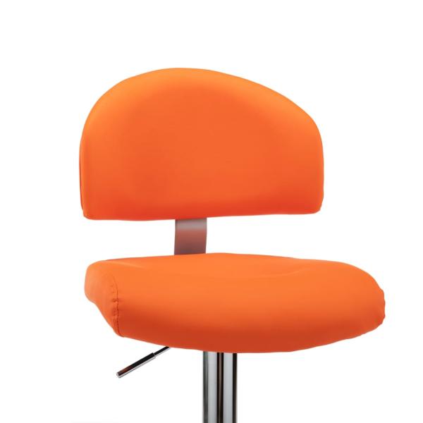 Barhocker Orange Kunstleder