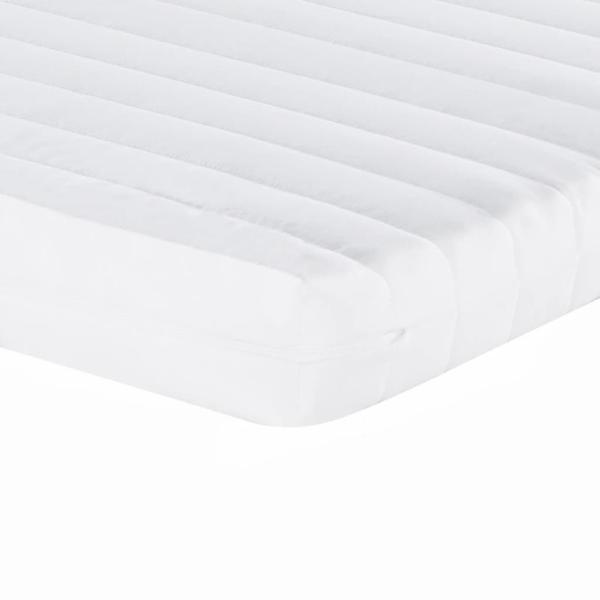 Tagesbett Ausziehbar mit Schubladen Hellgrau 90x190 cm Stoff