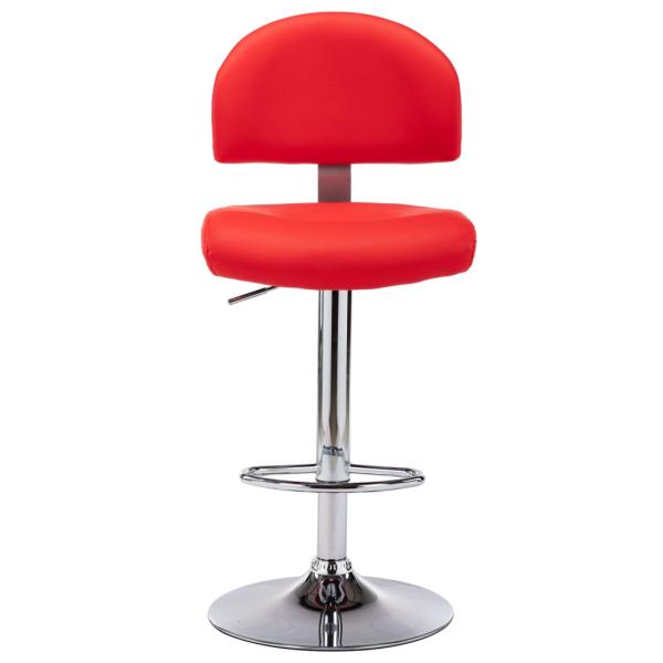 Barhocker Rot Kunstleder