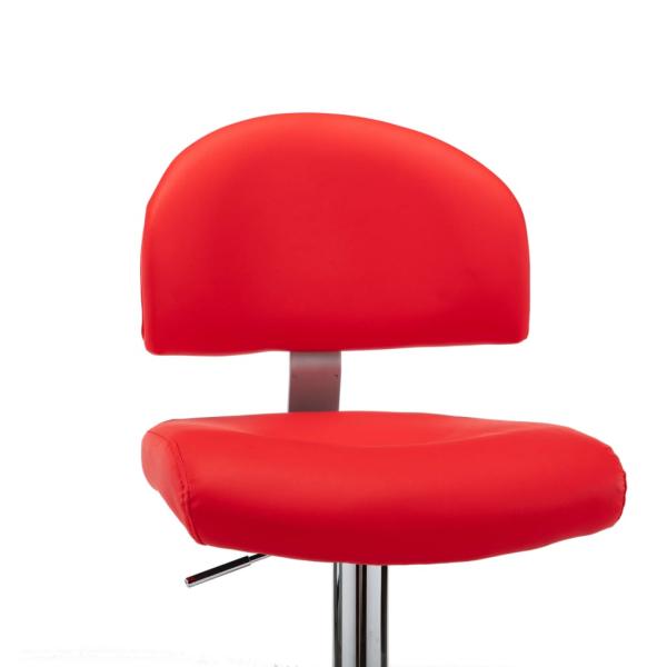 Barhocker Rot Kunstleder