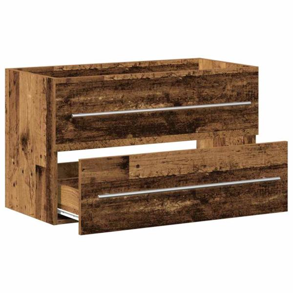 Waschbeckenunterschrank Altholz-Optik 80x38,5x48 cm