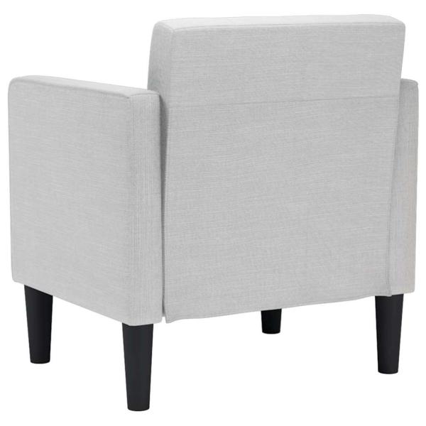 Sessel mit Armlehnen Wolkengrau 53 cm Stoff