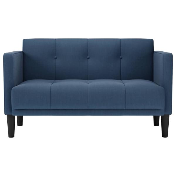 Zweisitzer-Sofa Blau 111 cm Stoff