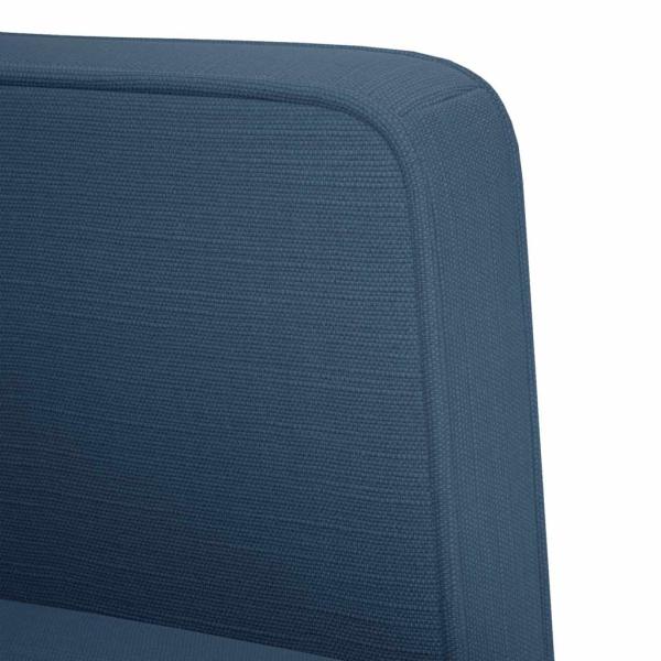 Zweisitzer-Sofa Blau 111 cm Stoff