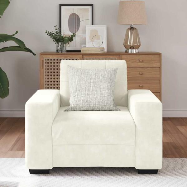 Sessel Creme 59 cm Samt