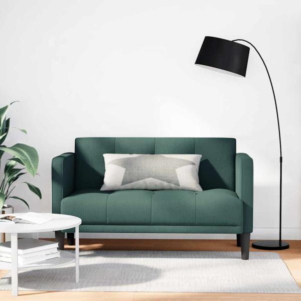 ARDEBO.de - Zweisitzer-Sofa Dunkelgrün 111 cm Stoff