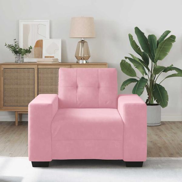 Sessel Rosa 59 cm Samt