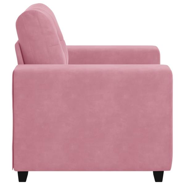 Sessel Rosa 59 cm Samt