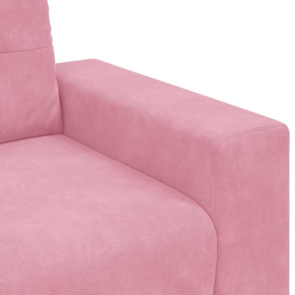 Sessel Rosa 59 cm Samt