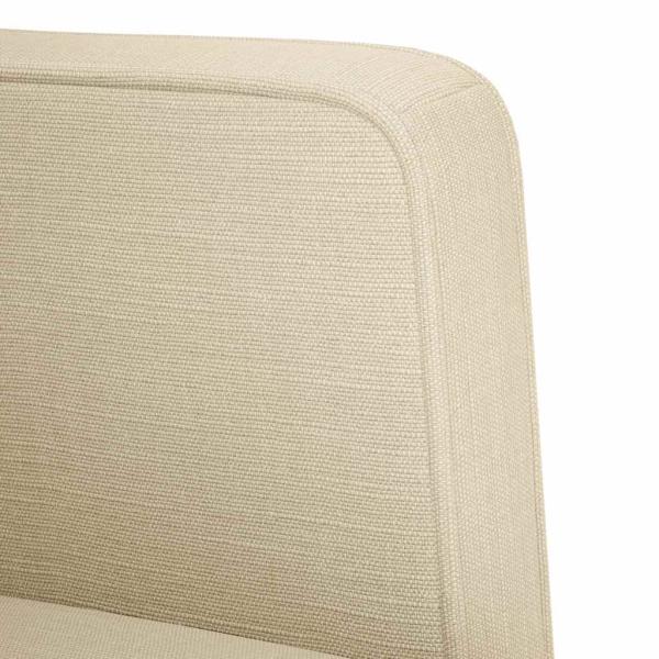 ARDEBO.de - Zweisitzer-Sofa Creme 111 cm Stoff