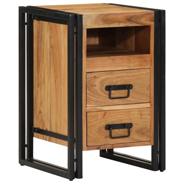 ARDEBO.de - Nachttisch 40x40x59 cm Massivholz Akazie
