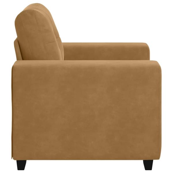 Sessel Braun 59 cm Samt