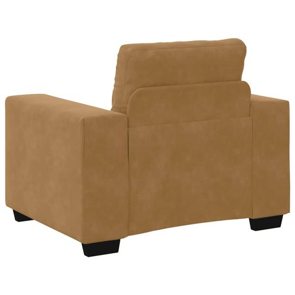 Sessel Braun 59 cm Samt