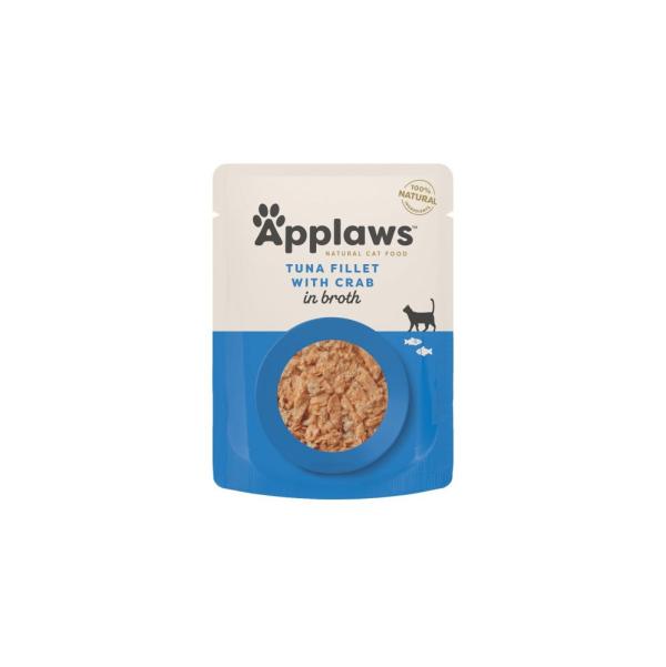 ARDEBO.de Applaws Cat PB Thunfischfilet & Krabbe 70g