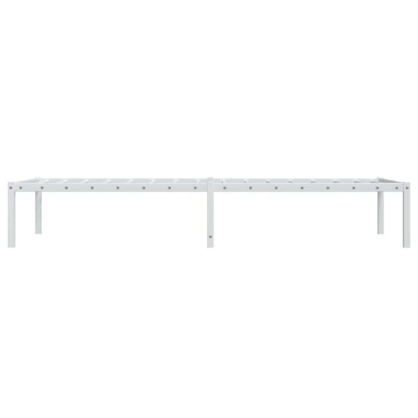 Bettgestell Metall Weiß 75x190 cm