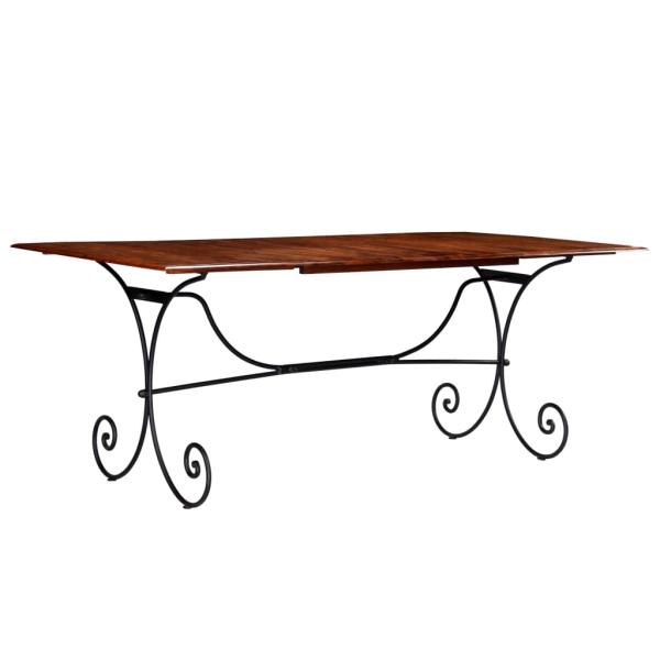 Esstisch Massivholz mit Honigfarbenem Finish 200x100x76 cm