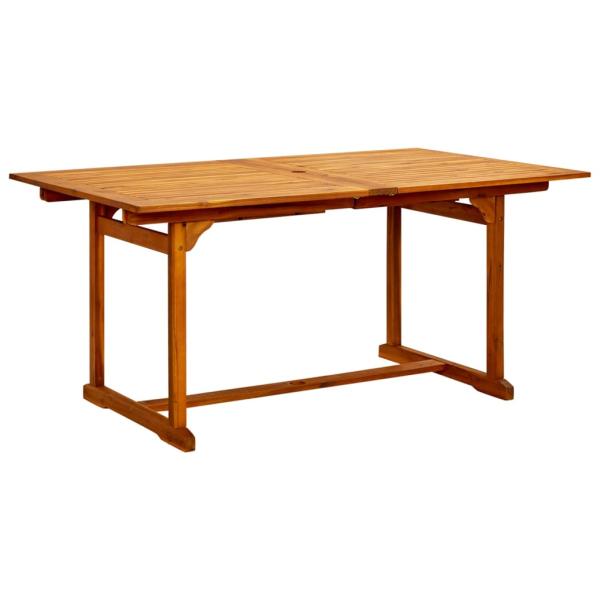Garten-Esstisch (160-240)x100x75 cm Massivholz Akazie