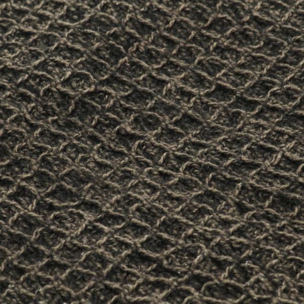 Überwurf Baumwolle 125x150 cm Anthrazit/Braun