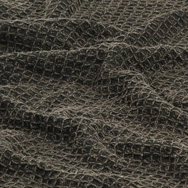 Überwurf Baumwolle 125x150 cm Anthrazit/Braun