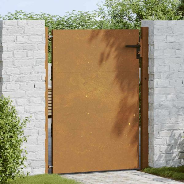 Gartentor 105x130 cm Cortenstahl