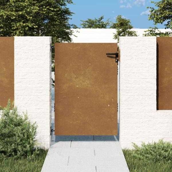 ARDEBO.de - Gartentor 85x150 cm Cortenstahl