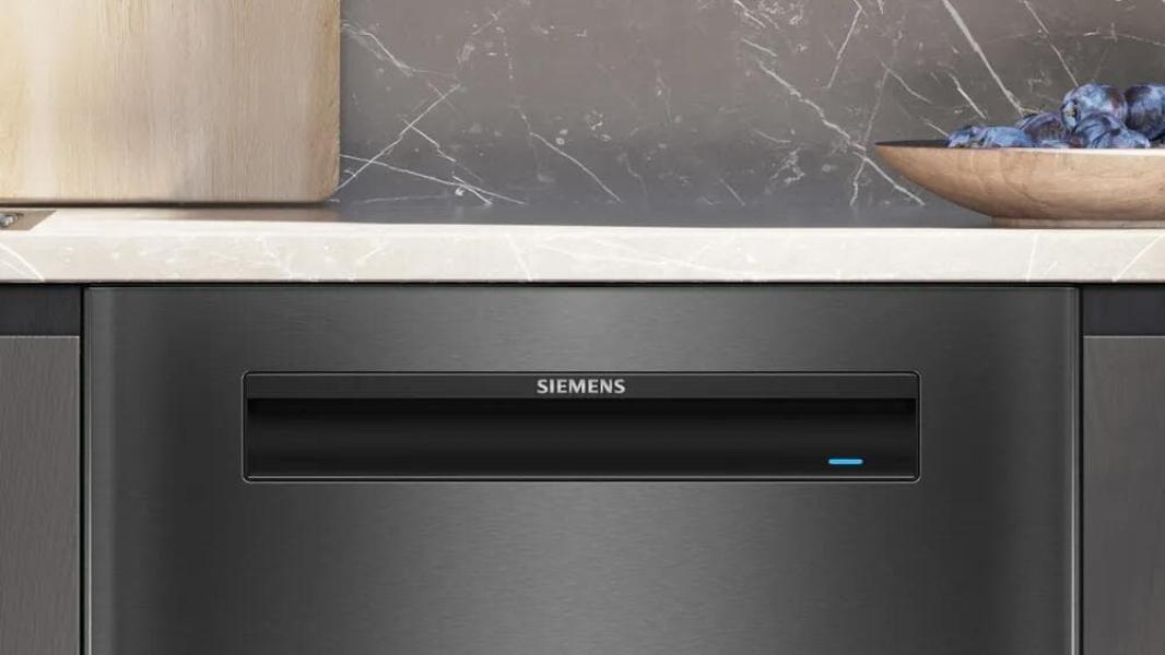 Siemens SN13HC72CS iQ300 Unterbau-Geschirrspüler, 60 cm breit, 14 Maßgedekcke, aquaStop, Home Connect, intensiveZone, gebürsteter schwarzer Stahl, Anti-Fingerprint