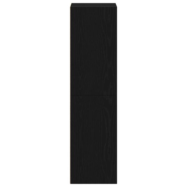 Bücherregal Schwarz Eichen-Optik 36x30x114 cm Holzwerkstoff