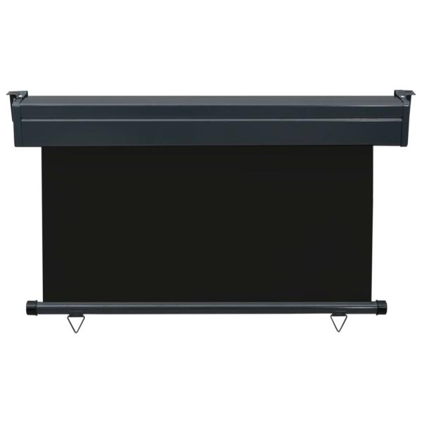 Balkon-Seitenmarkise 125x250 cm Schwarz